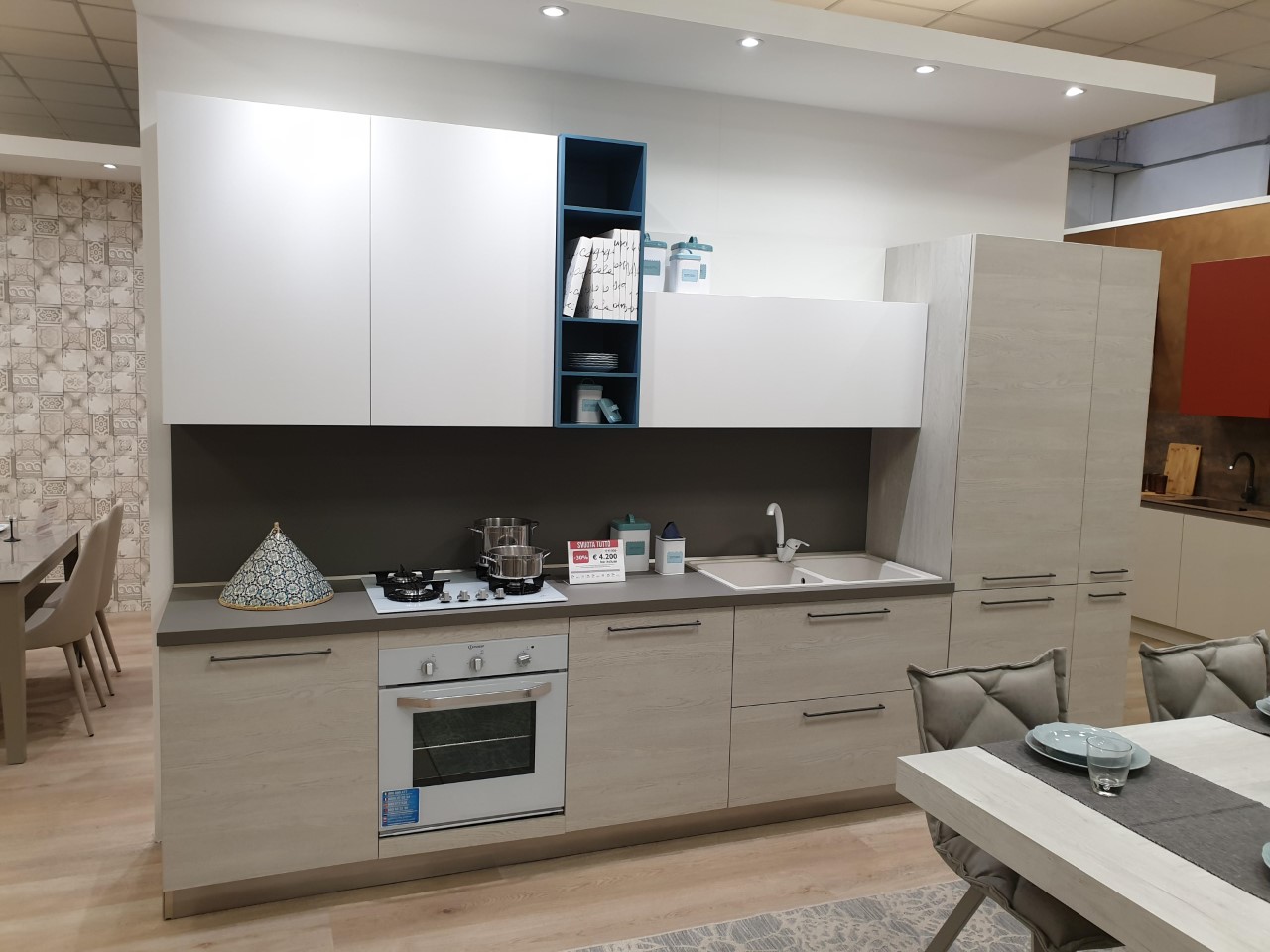 Cucina Lineare Moderna 01 Arredamento Mobili ArredissimA